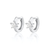 Scream Pretty Sparkling Star Huggie Hoop Earrings