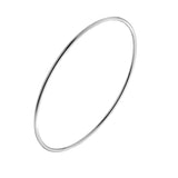 Sterling Silver Round Profile Round Bangle