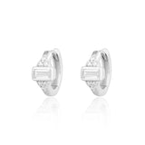 Scream Pretty Audrey White Huggie Hoop Earrings