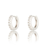 Scream Pretty Clear Stones Huggie Hoop Earrings