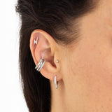 Scream Pretty Slim Sparkling Single Ear Cuff CZ