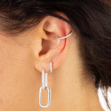 Scream Pretty Slim Sparkling Single Ear Cuff CZ