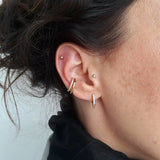 Scream Pretty Slim Sparkling Single Ear Cuff CZ Gold Plated