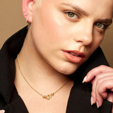 Scream Pretty Snake Necklace Gold Plated