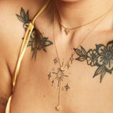 Scream Pretty Sparkling Star Drop Necklace Gold Plated