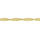 9ct Yellow Gold Twisted Curb Bracelet 3.1mm