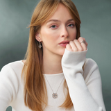Clogau Tree of Life Silver Heart Hoop Earrings