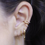 Scream Pretty Triple Claw Single Ear Cuff CZ Gold Plated