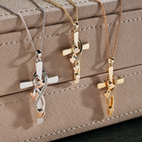 Clogau Tree of Life Silver Topaz Vine Cross Pendant