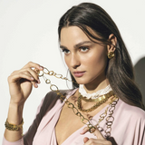 Nomination Wear&Style Double Strand Earrings, Stainless Steel Gold Colour