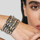 Nomination Extension Bracelet with Oval Blue Cubic Zirconia, Stainless Steel