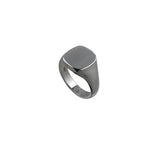 Sterling Silver Cushion Top Signet Ring