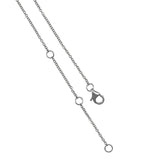 18ct White Gold Aquamarine Tanzanite Duo Necklace
