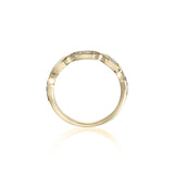 18ct Yellow Gold Diamond Deco Spear Ring 0.31ct