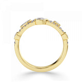 18ct Yellow Gold Statement Diamond Luxe Double Band Ring 0.55ct