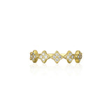 18ct Yellow Gold Diamond Quatrefoil Ring 0.15ct