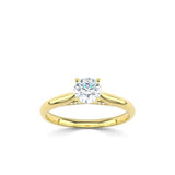 18ct Yellow Gold Diamond Solitaire Secret Diamonds Ring 0.32ct