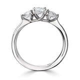 Platinum Diamond Trilogy Brilliant Cut Ring 0.58ct