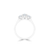 Platinum Diamond Trilogy Pear Shape Ring 1.06ct