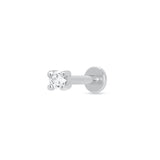 Scream Pretty CZ Flat Back Single Stud Earring