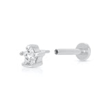 Scream Pretty Sparkling Star Flat Back Single Stud Earring