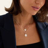 Yorkshire Rose 9ct White Gold Original Design Diamond Pendant