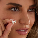 Yorkshire Rose Sterling Silver Original Design Stud Earrings