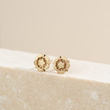 Yorkshire Rose 9ct Yellow Gold Original Design Stud Earrings