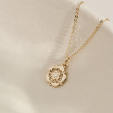 Yorkshire Rose 9ct Yellow Gold Original Design Diamond Pendant