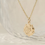 Yorkshire Rose 9ct Yellow Gold Rounded Design Large Pendant