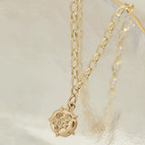 Yorkshire Rose 9ct Yellow Gold Rounded Design Charm Bracelet