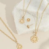 Yorkshire Rose 9ct Yellow Gold Original Design Large Pendant