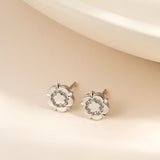 Yorkshire Rose Sterling Silver Original Design Stud Earrings