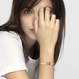 Nomination Trendsetter Chevron Bracelet, Stainless Steel Gold Plated CZ SALE