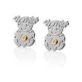 Nomination Symphony Little Girl Stud Earrings, Stainless Steel SALE