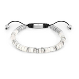 Nomination Instinct Bracelet, Stainless Steel White Howlite
