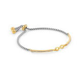 Nomination Milleluci Infinity Bracelet, Stainless Steel Gold PVD CZ