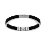 Nomination City Bracelet, Stainless Steel Rubber CZ