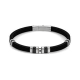 Nomination City Bracelet, Stainless Steel Rubber CZ