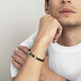 Nomination City Bracelet, Stainless Steel Rubber CZ