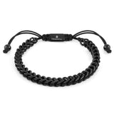 Nomination B-Yond Metal Cord Bracelet, Stainless Steel Black PVD