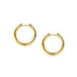 Nomination Unconditionally Hoop Earrings, Stainless Steel Gold PVD CZ