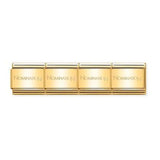 Nomination Classic Size Gold Colour Single Basic Link
