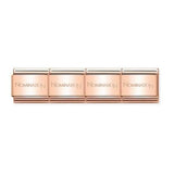 Nomination Classic Size Rose Gold Colour Single Basic Link