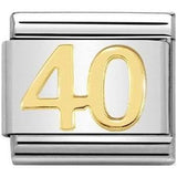 Nomination Classic Gold Number Forty Charm