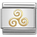 Nomination Classic Gold Celtic Triskelion Charm