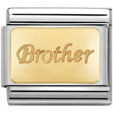 Nomination Classic Gold Brother Charm