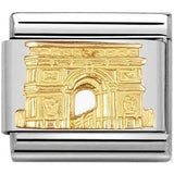 Nomination Classic Gold Arc De Triomphe Paris Charm