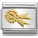 Nomination Classic Gold 1st Place Rosette Charm