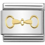Nomination Classic Gold Horse Snaffle Bit Charm